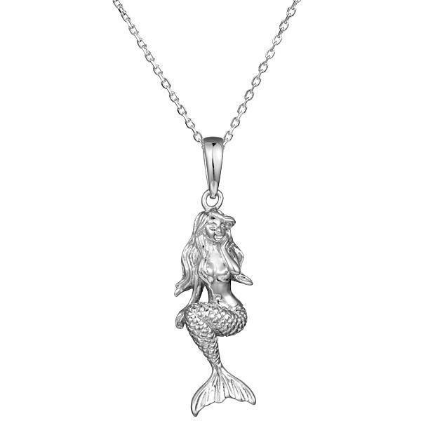 The picture shows a 925 sterling silver mermaid pendant.
