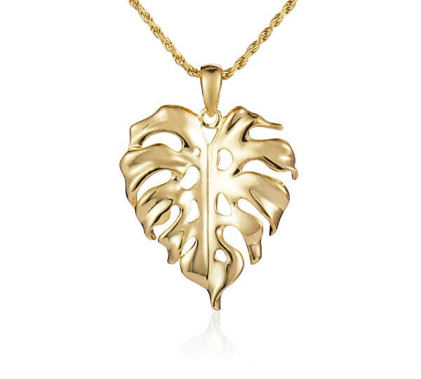 Monstera Leaf Necklace Necklace Island by Koa Nani 