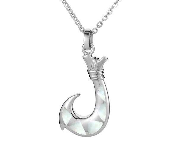 Mother of Pearl Bahamas Fishhook Pendant Pendant Island by Koa Nani 
