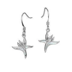 Mother of Pearl Bird of Paradise Earrings Earrings Island by Koa Nani 