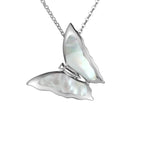 Mother of Pearl Butterfly Pendant Pendant Island by Koa Nani White 