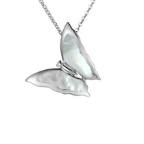 Mother of Pearl Butterfly Pendant Pendant Island by Koa Nani White 
