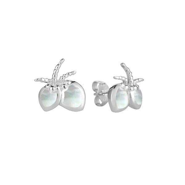 Mother of Pearl Coconut Earrings Earrings Island by Koa Nani 