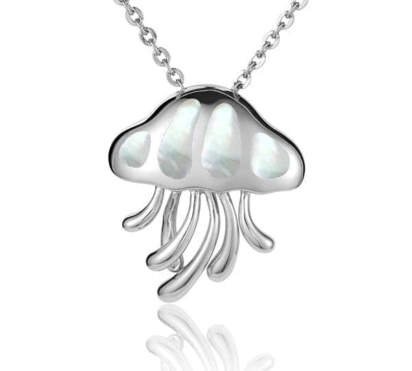 Mother of Pearl Crystal Jellyfish Pendant Pendant Island by Koa Nani 