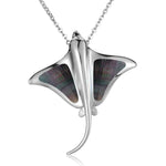 Mother of Pearl Eagle Ray Pendant Pendant Island by Koa Nani Black 