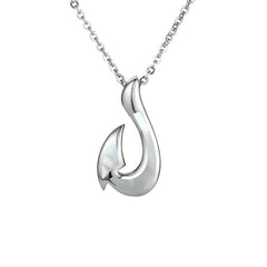 Mother of Pearl Fishhook Pendant Pendant Island by Koa Nani 