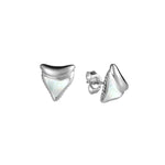 Mother of Pearl Hawaiian Mano Tooth Earrings Earrings Island by Koa Nani 