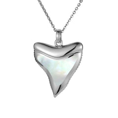 Mother of Pearl Hawaiian Mano Tooth Pendant Pendant Island by Koa Nani 