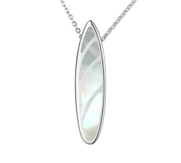 Mother of Pearl Hawaiian Surfboard Pendant Pendant Island by Koa Nani 