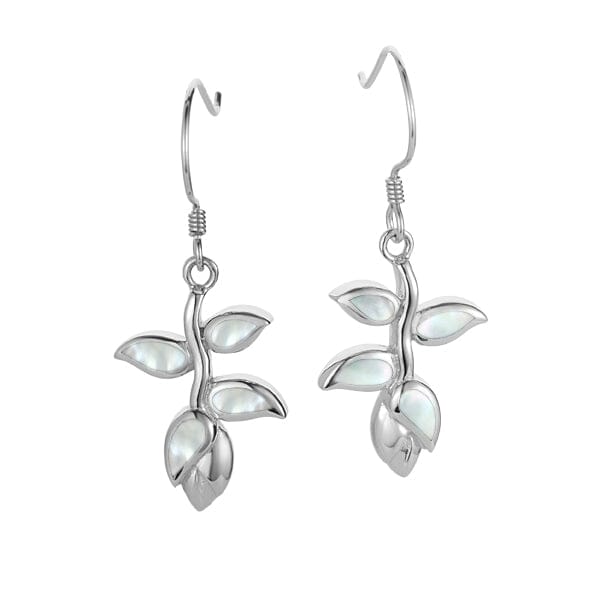 Mother of Pearl Heliconia Earrings Earrings Island by Koa Nani 