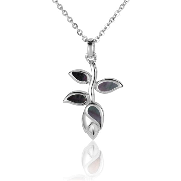 Mother of Pearl Heliconia Pendant Pendant Island by Koa Nani Black 