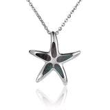 Mother of Pearl Hokuhele Starfish Pendant Pendant Island by Koa Nani Black 