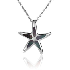 Mother of Pearl Hokuhele Starfish Pendant Pendant Island by Koa Nani Black 