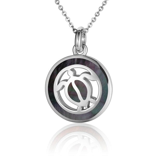 Mother of Pearl Honu Medallion Pendant Pendant Island by Koa Nani 