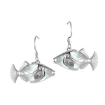 Mother of Pearl Humuhumu Earrings Earrings Island by Koa Nani 