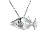 Mother of Pearl Humuhumu Pendant Pendant Island by Koa Nani 