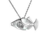 Mother of Pearl Humuhumu Pendant Pendant Island by Koa Nani 
