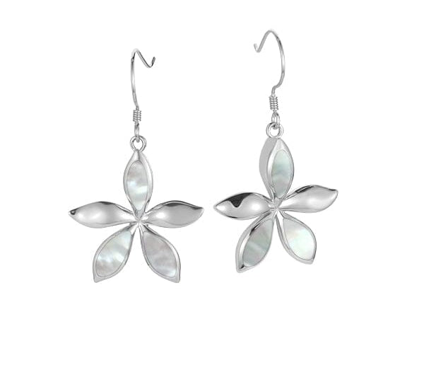 Mother of Pearl Jasmine Earrings Earrings Island by Koa Nani White 