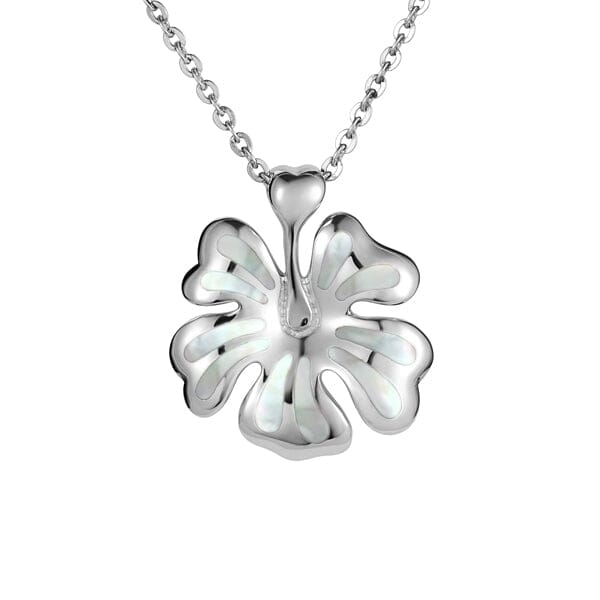 Mother of Pearl Joyful Hibiscus Pendant Pendant Island by Koa Nani 
