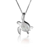 Mother of Pearl Kona Honu Pendant Pendant Island by Koa Nani Small 