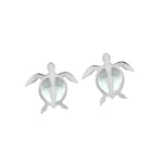 Mother of Pearl Lanai Honu Earrings Earrings Island by Koa Nani 