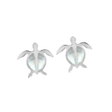 Mother of Pearl Lanai Honu Earrings Earrings Island by Koa Nani 