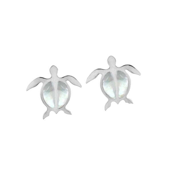 Mother of Pearl Lanai Honu Earrings Earrings Island by Koa Nani 
