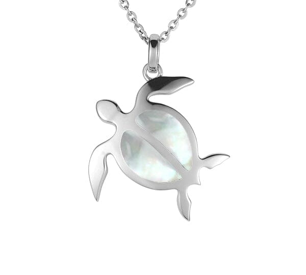 Mother of Pearl Lanai Honu Pendant Pendant Island by Koa Nani 