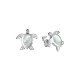 Mother of Pearl Lihue Honu Earrings Earrings Island by Koa Nani 