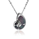 Mother of Pearl Liilii Nautilus Shell Pendant Pendant Island by Koa Nani Black 