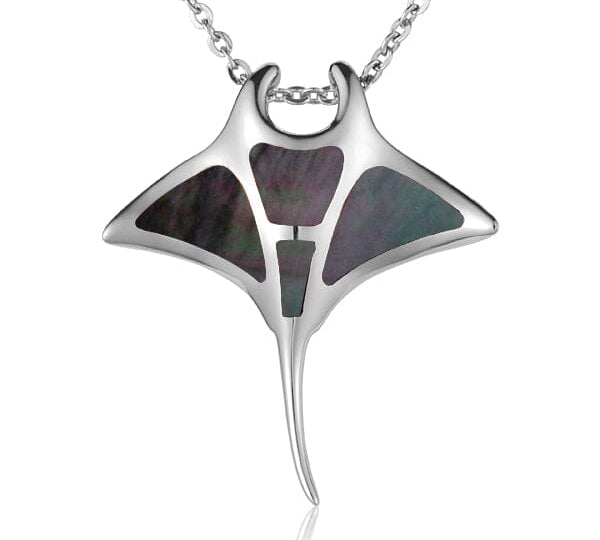 Mother of Pearl Manta Ray Pendant Pendant Island by Koa Nani 