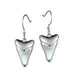 Mother of Pearl Mighty Mano Tooth Earrings Earrings Island by Koa Nani 