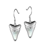 Mother of Pearl Mighty Mano Tooth Earrings Earrings Island by Koa Nani 