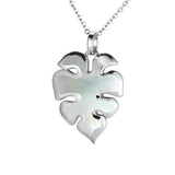 Mother of Pearl Monstera Leaf Pendant Pendant Island by Koa Nani 