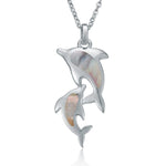 Mother of Pearl Nai'a Lovers Pendant Pendant Island by Koa Nani 