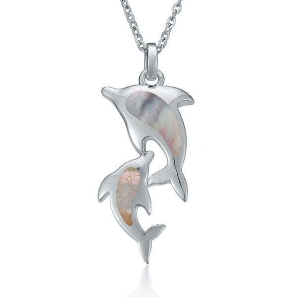 Mother of Pearl Nai'a Lovers Pendant Pendant Island by Koa Nani 