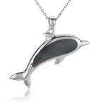 Mother of Pearl Nai'a Pendant Pendant Island by Koa Nani Large Black 