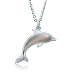 Mother of Pearl Nai'a Pendant Pendant Island by Koa Nani Small White 