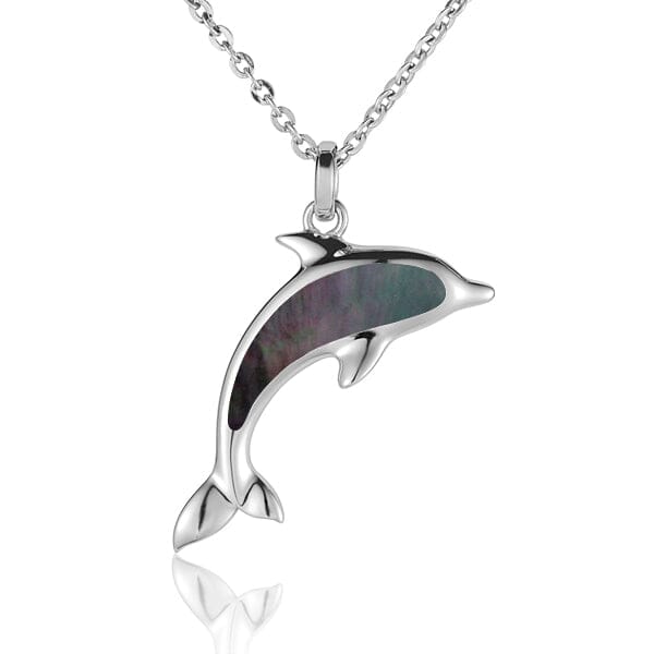 Mother of Pearl Nai'a Pendant Pendant Island by Koa Nani Small Black 
