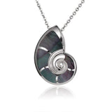 Mother of Pearl Nautilus Shell Pendant Pendant Island by Koa Nani Black 