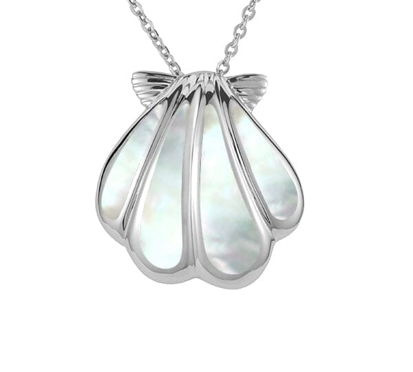 Mother of Pearl Oyster Shell Pendant Pendant Island by Koa Nani White 
