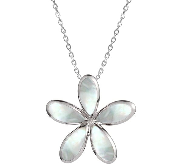 Mother of Pearl Pikake Pendant Pendant Island by Koa Nani White 