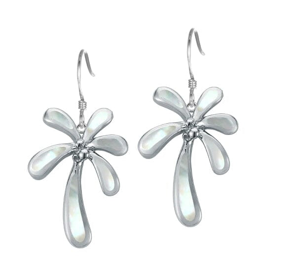 Mother of Pearl Retro Palm Tree Earrings Earrings Island by Koa Nani 