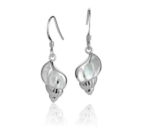 Mother of Pearl Seashell Earrings Earrings Island by Koa Nani White 