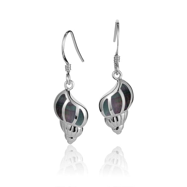 Mother of Pearl Seashell Earrings Earrings Island by Koa Nani Black 