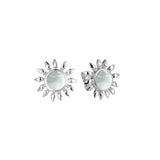 Mother of Pearl Sunflower Earrings Earrings Island by Koa Nani 