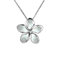 Mother of Pearl Sunrise Plumeria Pendant Pendant Island by Koa Nani 