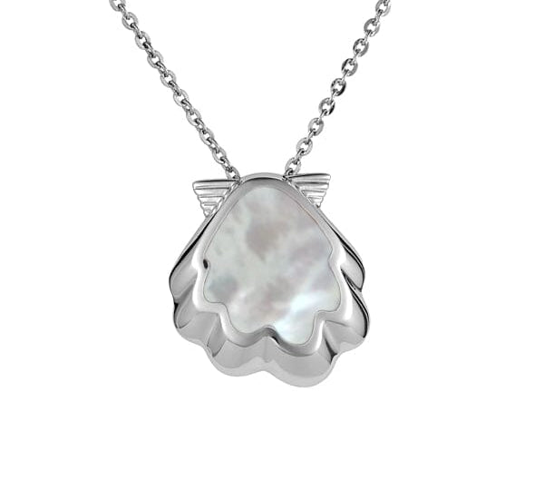 Mother of Pearl Sunrise Shell Pendant Pendant Island by Koa Nani White 