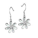 Mother of Pearl Tropical Tiare Earrings Earrings Island by Koa Nani 
