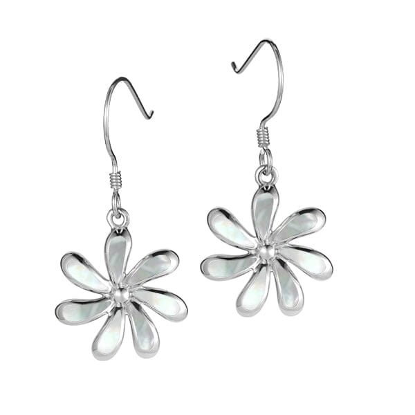 Mother of Pearl Tropical Tiare Earrings Earrings Island by Koa Nani 